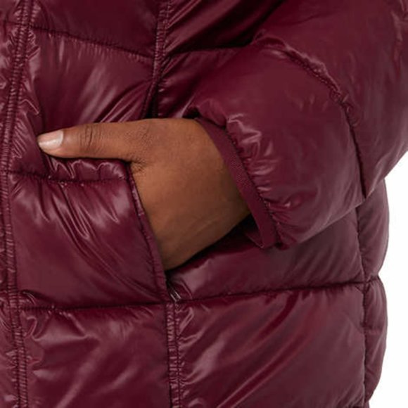 RED NWT Ladies'‎ 3/4 Length Puffer Jacket Aventure - Picture 6 of 10